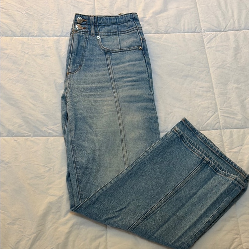 LOFT Light Blue Wide Leg Jeans